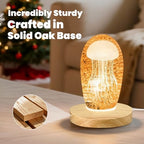 Wood LED Light Base - Crystal Display Base for Glass Art/Acrylic, 3 Light Modes with 10-Level Dimming & Auto Timer (Yellow, 4.7inch) - color: Yellow, size: 4.7inch