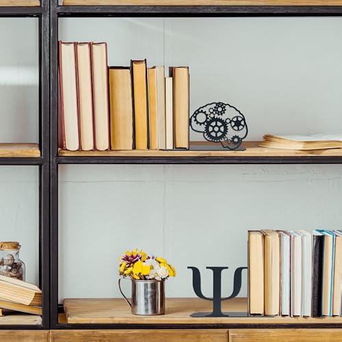 Product TitlePsychology Inspired Vintage Bookends Decorative Accessories for Home & Office, 6x6.6x1.2 Inch Ideal Gift for Psychology Enthusiasts