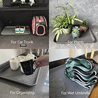 PetLike Boot Tray for Entryway Indoor, Pet Food Mat Tray, 16.7 x 12.8 inch 2 Packs, Waterproof Rubber Mat for Boots, Shoes, Pets, Garden - color: Grey New