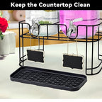 Drip Pan Compatible with Drink Dispenser, 2 Pack Silicone Tray Mat for DD&HAPP Glass Drink Dispenser - color: 2 Pack