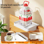 Bedside Caddy for Dorm Bed - Clip On Nightstand with Cup Holder, Floating Bed Side Table Tray Storage,College Dorm Room and Kids Room Essentials,Blending Decor and Storage （White）