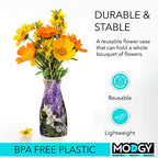 MODGY Collapsible and Expandable Flower Vase Plastic Decorative Modern Centerpieces Dining Table Decor Living Room Bathroom Wedding Office, Mary Cassatt Lilacs - style: Mary Cassatt Lilacs