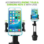 Cellet Car Phone Holder Mount, Car Cup Phone Holder Mount, Compatible with Apple iPhones, Samsung Galaxy Smartphones, Motorola Moto Google Pixel (Fits for Tesla Model 3 Y S X) Extra Long Neck - style: Height - 13 in