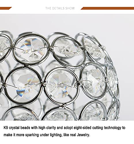 Crystal Candle Holders, 3 Arms Crystal Candelabras, Coffee Table Decorative Centerpieces for Living Room,Dinning Room Christmas Decoration, Wedding Decor,Home Decor,Wedding Gifts(Silver)