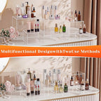 Acrylic Nesting Risers Display Stands Cube Boxes with Hollow Bottoms 6Pcs Clear Acrylic Boxes for Display (Clear) - color: Clear