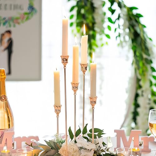 NJAO HOO White Candlesticks 8 Inch Unscented Taper Candle Dripless Handmade Colored Candles for Home Decor Dinner Table Kitchen and Bedroom, 4 Pack - color: White, size: 8 In
