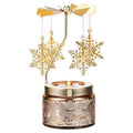 Snowflake Gifts for Women, Birthday Gifts for Mom Daughter Sister Wife, Unique Gift for Friend Women, Rotatable Scented Candles Gift for Christmas Anniversary (Snowflake) - size: Snowflake