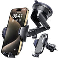 VANMASS Car Phone Holder [Upgraded Strongest Suction & Clip] Cell Phone Mount for Dashboard Windshield Vent Wall,Truck Cradle Stand for iPhone 17 Pro Max 16 15 14 13 12 11 SE Samsung S26 Android,Black - color: Black