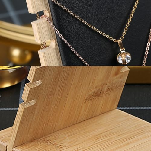 Necklace Display Stands for Selling Necklace Holder Necklace Display Storage Jewelry Display Storage Set 3PCS (Black) - color: Black