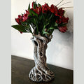 Yuanhong Dryad Vase Ornament Tree Trunk Flower Pot Modern Sculpture Home Living Room Bedroom Countertop Desktop Ornament Table Desk Flower Vase Decoration Birthday Gift for Men Women(DryadVase),Clear