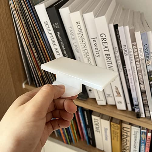 Bookshelf Organizer Tool - Spirit Level for Aligning Books, Plastic Bookend, Shelf Guide for Home Office Library, Stopper, Desktop Organizer (Black) - color: Black
