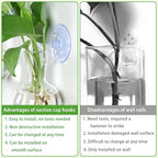 Bunmery 4 pcs Window Propagation Stations, Easy to Install Plant Propagation Bulbs with Suckion Cups, No Nails Wall Hanging Planter Propagation Station, Glass Plant Terrarium Vase - color: Clear Bulb, size: 4 PCS