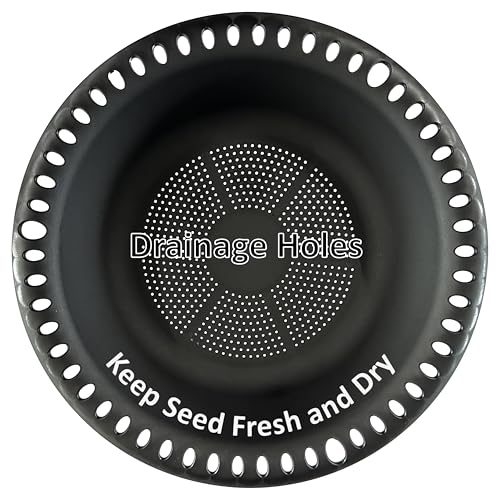 Hanging Bird Feeder Tray with Drainage Holes Fit Most Seed for Outside, Feeding Station (12 inch, Black) - color: Black, size: 12 inch