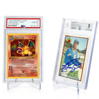 tutata PSA Graded Card Stands, Trading Card Display Stand Mini Easel Holder, Clear Card Stands for BGS, PSA, SGC Baseball Sports Card- 10 Pack