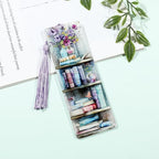 Colorful Art Flower Bookshelf Bookmark - Romantic Artsy Vibe Bookmarks, Perfect Reading Gift for Book Lovers, Bookworms and Friends (2pcs/Set B) - style: 2pcs/set B