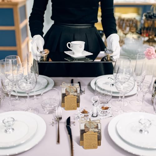 Nuanchu 24 Set Funeral Memorial Candles Holders Funeral Keepsakes Favors Memorial Candle Holders 2.4 x 2.4 Inches Celebration of Life Supplies Sympathy Gifts Service Grief Share Gifts (Classic Style)