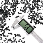 Crushed Glass for Resin Art - 3-6mm Black, 1.5lb | Broken Glass Pieces for Crafts, Vase Filler & Fire Pit Media - color: Black