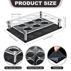 Acrylic Shot Tray 12 Shot Holder Tray Clear Wine Glass Organizer Wine Display Holder Cups Display Accessories for Party, Bar, Club,Hole: 1.5 Inch - style: 1.57inch hole - 3x4 arrangement (12 Holes)