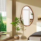 Irregular Wall Mirror Decorative Asymmetrical Mirror Abstract 43x30 inch - size: 43"L x 30"W