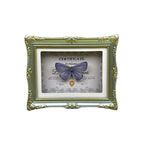 1Pcs Real Butterfly Framed Handmade, Taxidermy Butterfly Shadow Box Collection, Framed Butterfly Taxidermy for Oddities and Curiosities Gifts Tabletop Ornaments (D-Butterfly Specimen+Photo Frame) - color: D-butterfly Specimen+photo Frame