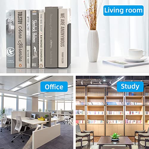VFINE Bookends 4 Pairs, Black Metal Book Ends, Bookends for Shelves, Book Stopper for Heavy Books, Book Dividers for Home Office School Supplies - color: Black Bookends 8 Pieces