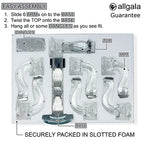 allgala Crystal Candle Holder - 7-Arm 14 Inch Crystal Taper Candlestick Candelabra - Centerpiece for Home Wedding Event and Party Festival - size: 7 Arm