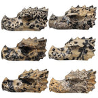 mookaitedecor Natural Grass Flower Jasper Stone Dragon Head Figurine, Gothic Dragon Skull Statue Animal Carving Sculpture for Collection Home Decor - style: Dragon Head