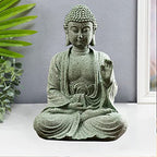 fazhongfa Mini Buddha Statue 4.7 Inch Natural Stone Handmade Buddha Sculptures Creative Zen Garden Aquarium Fish Tank Decorations Home Decor to Friend Family Mom Father as Gift (Meditation) - style: Meditation
