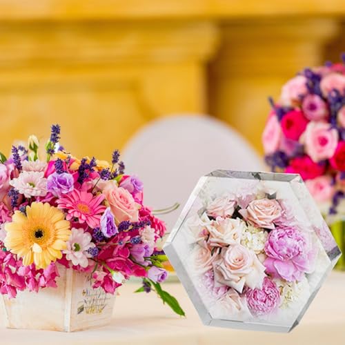 Resin Molds Silicone, Large Hexagon Silicone Molds Epoxy Resin Casting Craft Mold for Flower Preservation Bookends, Art Casting DIY Home Decor Wedding Valentine