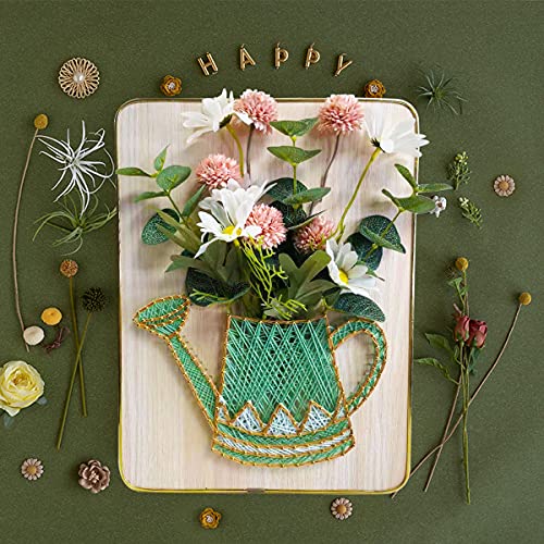 Marynee DIY String Art Craft Kit for Adults,Teens,Beginner,Kids.Include All Necessary Accessories and Frame , Adults Crafts Kit, Home Wall Decorations Unique Gift(Vase 9.8 X 13.4 inch）