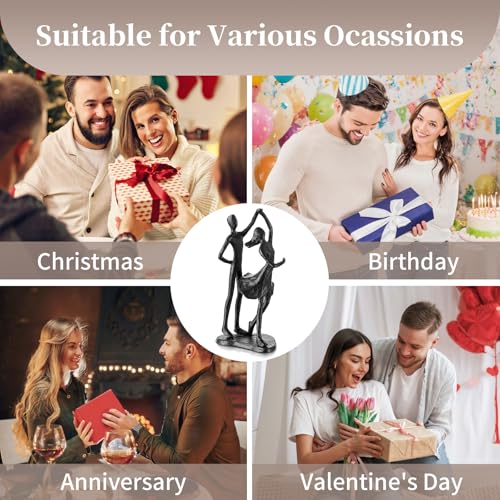 Sziqiqi Anniversary Wedding Gifts for Couple: 6th Anniversary Iron Gifts for Him Her Women Couples - 6 Year Wedding Gift for Christmas Valentines Birthday - Couple Dancing Figurines - style: Couple Dance