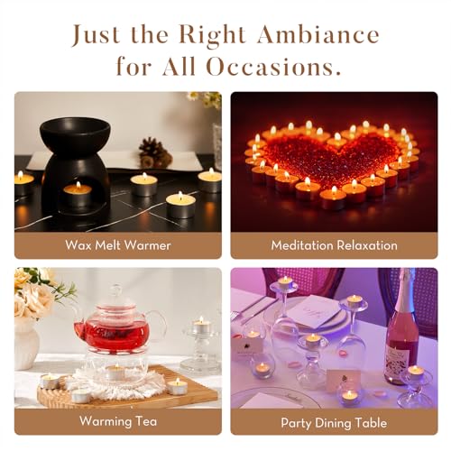 Ashlux Tea Lights Candles 100 Pack 6 Hours, Tea-6H-100Pack - size: 100 Pack, style: 6 Hours