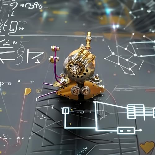 3D Steampunk Mechanical Snail Model Kit – DIY Metal Brass Puzzle for Adults, Retro Collectible Robot Sculpture Craft Gift (Snail-O) - style: Snail-O