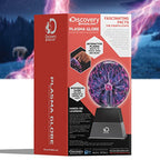Discovery™ Plasma Globe Lamp, Touch & Sound Sensitive Lightning, Interactive Electric Plasma Ball for Hands-On STEM Learning, Plug-in Bedroom & Desktop Decorative lamp - style: Black Pyramid Base