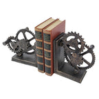 Design Toscano Industrial Gear Sculptural Iron Bookends