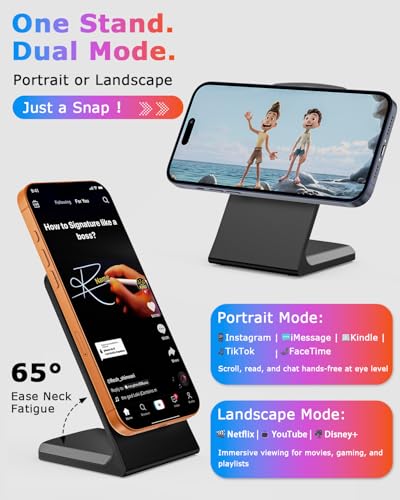 2 Pack Magnetic Wireless Charger for iPhone 15W Phone Charger Stand for iPhone 17/16/15/14/13/12 Series (Onyx Black) - color: 2 Pack Onyx Black