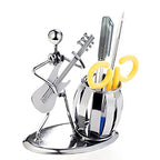 Desk Organizer Decorative Pen Pencil Holder Office Caddy Storage Accessory Metal
