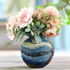 Starry Night Vase Plant Pot Unique Planters for Indoor Plants and Outdoor Plants - Unique Plant Pots and Vases for Home Decor Pot Comes with a Drainage Hole