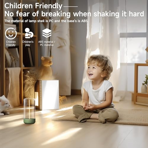 AUGE LIGHT Mini Minimalist Table Lamp Cordless Lamp Rechargeable Table Lamp Portable Nightstand Lamps Desk Lamps for Home Office Unique Ambient Light Mood Lighting for Desk Decor Beside(Olive Green) - color: Olive Green