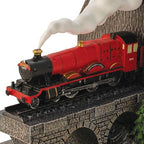 The Bradford Exchange Harry Potter The Journey to Hogworts Bookend Collection Issue #1: Hogworts Steam Locomotive Illuminated Sculptural and Meticulously Hand-Crafted 5-inches