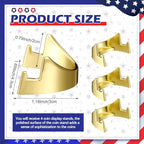 Yaocom 4 Pcs 1.69 Inch Metal Challenge Coin Display Stand Military Coin Holder Medallion Token Holder for Veterans Collectors Fits 2 Inches and up Coins Medals Pocket Watches(Gold) - color: Gold