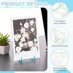 uxcell 20 Pack Book Display Stands, 2" Adjustable Display Holder Mini Clear Easel Collector Stand for Displaying Comics, Magazines, Postcards, Art works, DVDs, Medals, Green - color: Green