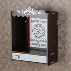 Artisan Wooden Mandir Temple | Decorative Indian Pooja Cabinet for Spiritual Rituals & Pooja Mandir with Beautiful Craftsmanship for Home Use & Home Blessings - size: Single Stand Wooden Temple