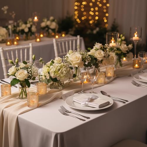 30 Pcs Gold Votive Candle Holders, Tea Light Candle Holders with Polka Dot Embossed, Gold Table Centerpieces for Weddings, Home Decor, Baby Shower, Special Occasions - color: Gold
