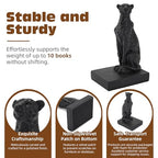 Black Cheetah Bookends, Book Ends for Shelves to Hold Books Heavy Duty, Creative Resin Book Stoppers for Home Farmhouse Shelves Office Lover Gift - color: Cheetah Bookends Black