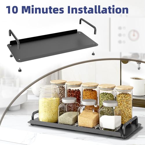 Gypie Toilet Paper Basket, Tank Tray with Handle, Bathroom Counter Storage Tray for Kitchen (Black) - color: Black