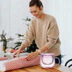 DOPUDO 11oz Pink Glass Tea Cup with Infuser and Lid– Versatile and Elegant Gift for Women, Perfect for Loose Leaf Tea and Other Beverages. - size: 11OZ