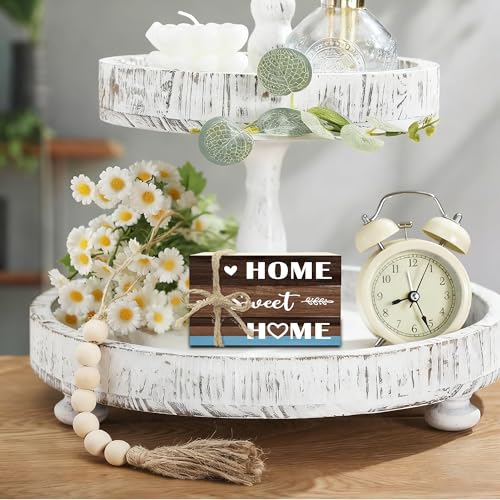 Mini Decorative Books For Home Decor, Small Wood Book Stack For Table Decor, Home Sweet Home decoration Books For Living Room Bookshelf, Farmhouse Stacked Books decoration（L48) - color: home sweet home 3