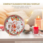 Plate Holder Easel Display Stand - 4.5 inch Metal Plate Stands for Display - Tabletop Picture Stand - Gold Iron Easels for Display Pictures | Photo Frames | Book | Decorative Plates | Plaque -2 Pack - size: 4.5 inch-2