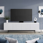 Henn&Hart Whitman, 70'' Rectangular TV Stand, White - color: White, size: 70'' Rectangular TV Stand
